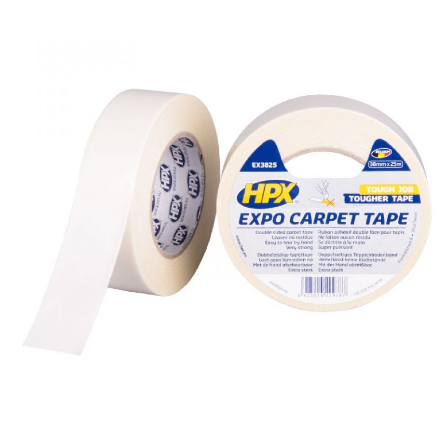 Expo Carpet Tape - wit 38mm x 25m