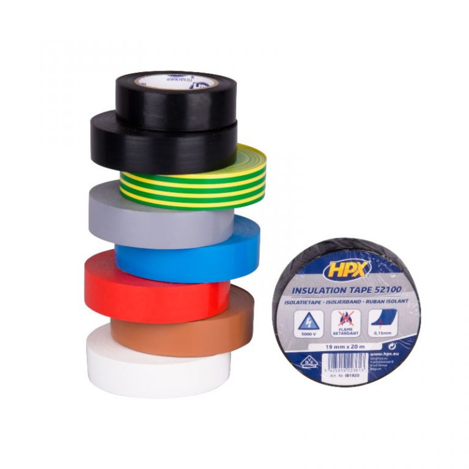 PVC isolatietape VDE - blauw 19mm x 20m