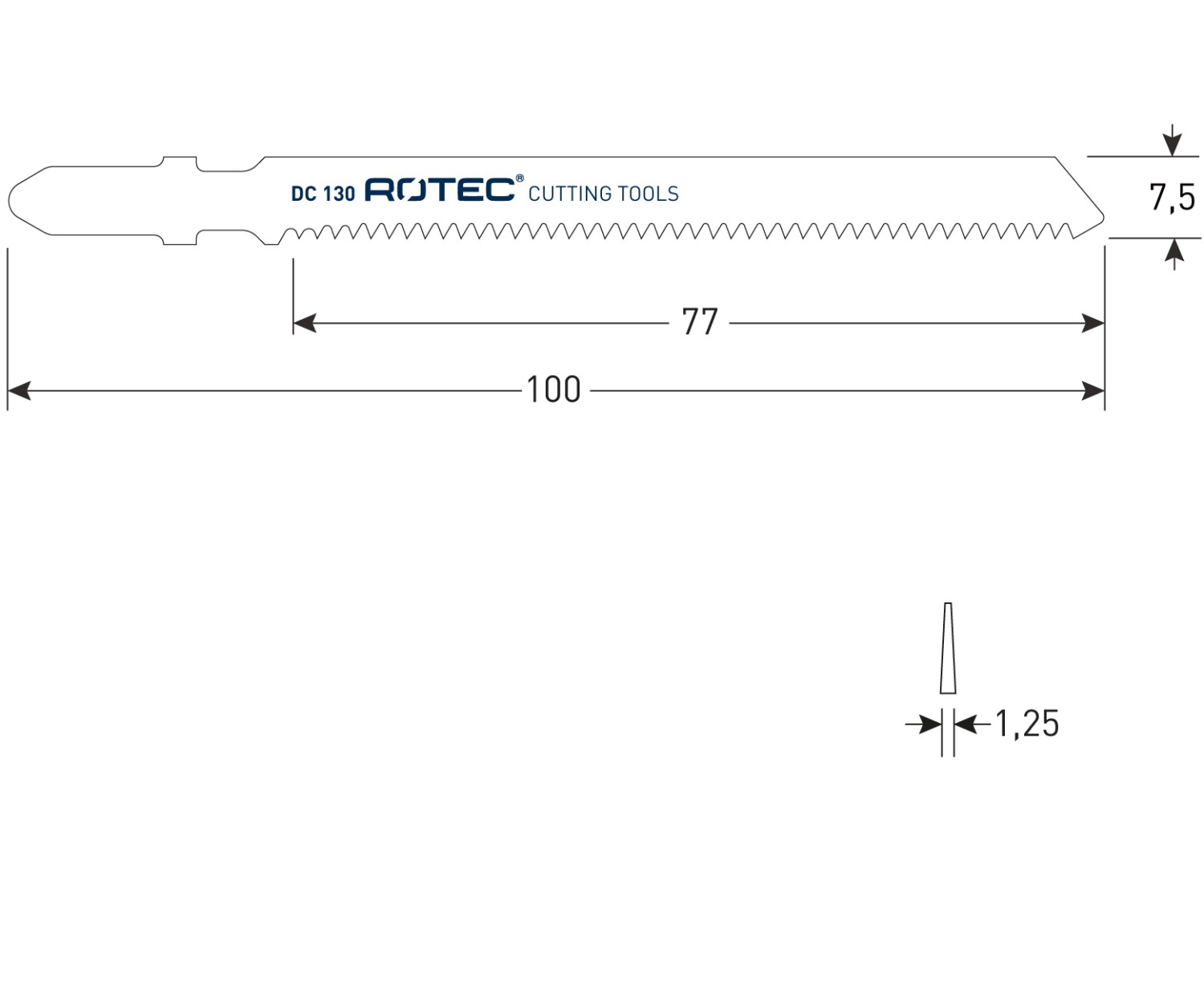 Rotec Decoupeerzaagblad DC130 / T101AIF