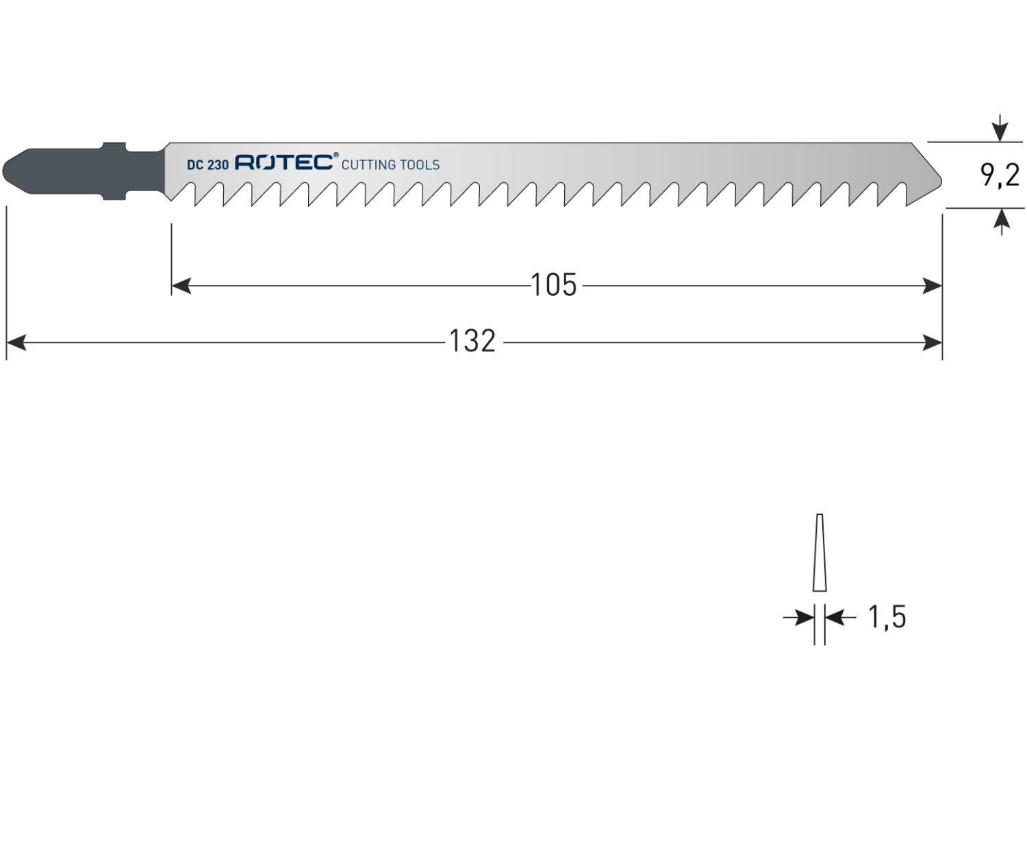 Rotec Decoupeerzaagblad DC230