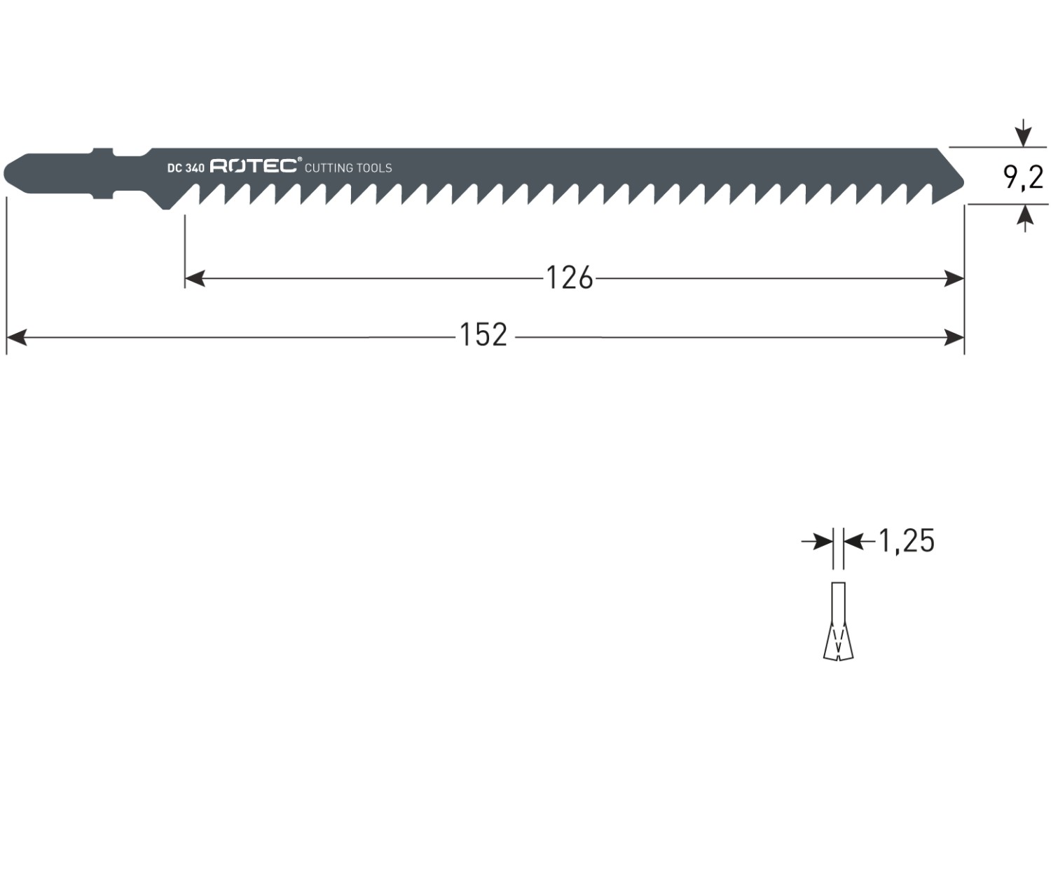 Rotec Decoupeerzaagblad DC340 / T344D