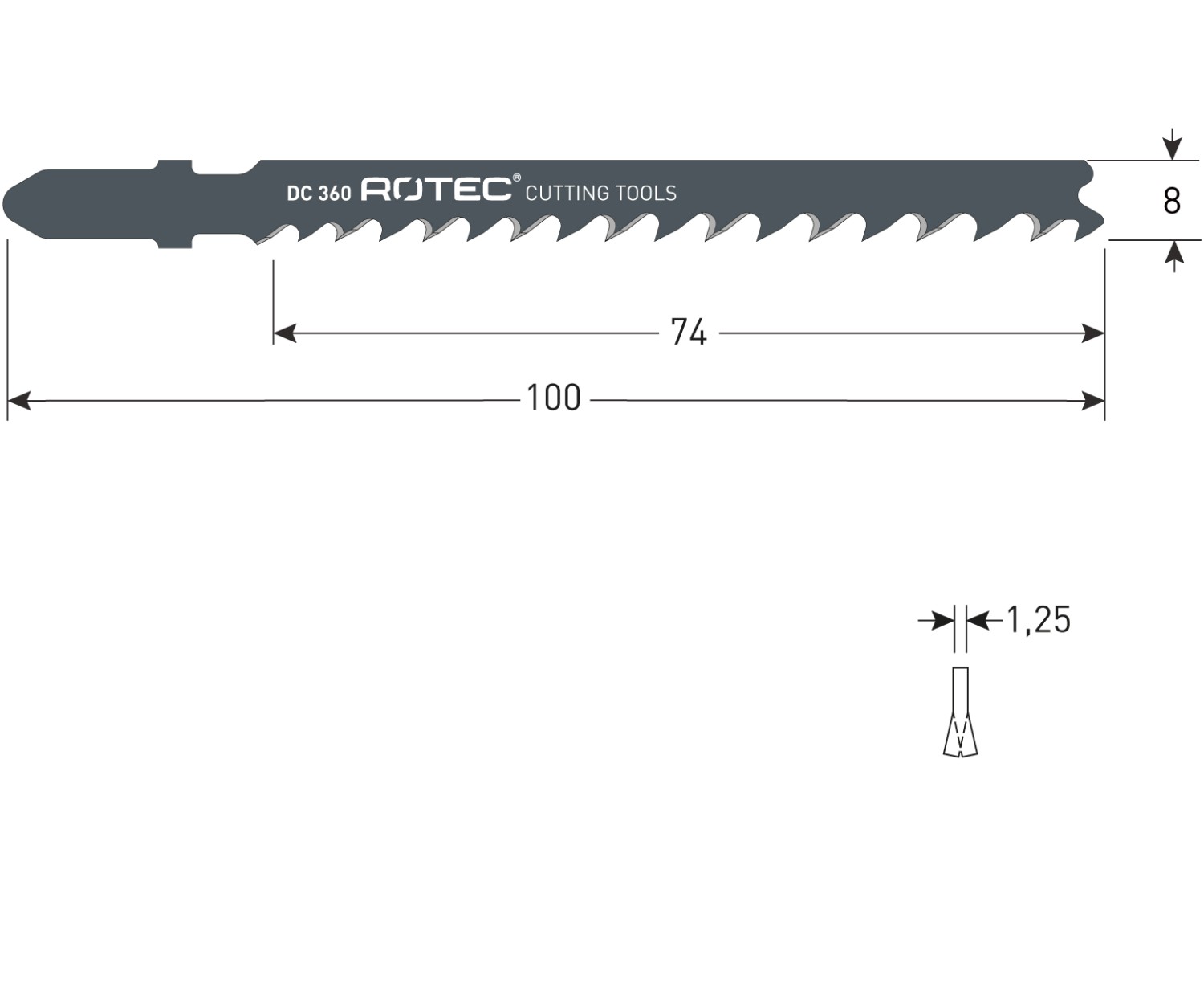 Rotec Decoupeerzaagblad DC360 / T144D