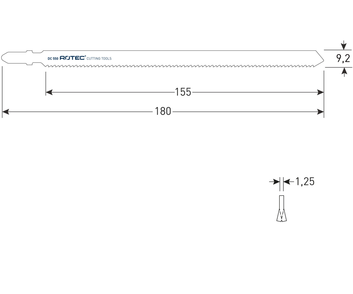 Rotec Decoupeerzaagblad DC550 / T718BF