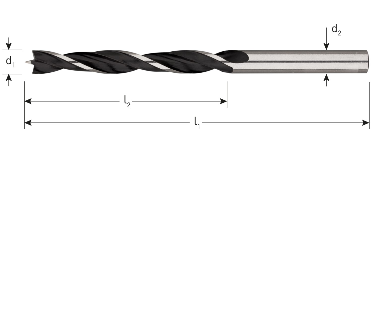 Rotec Houtspiraalboor, ø3x33x61