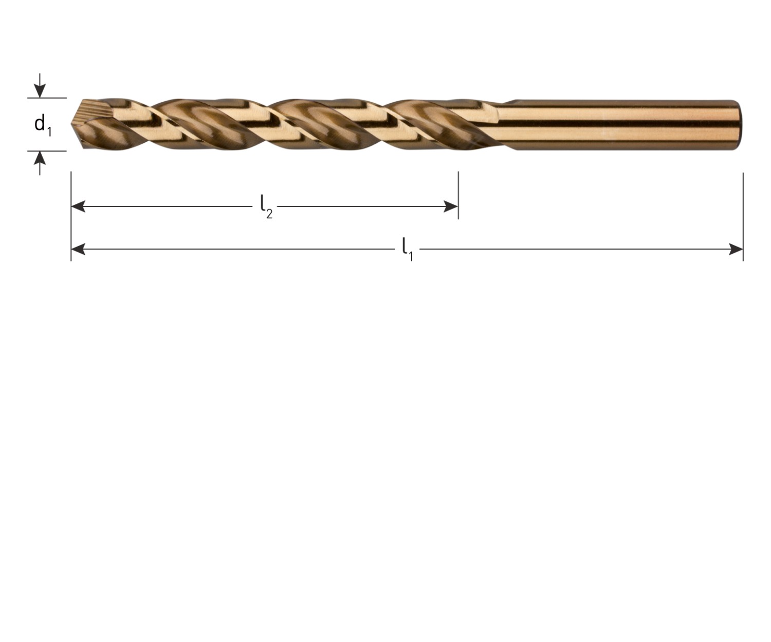 Rotec HSS-E spiraalboor, DIN 338, type N, ø3,3