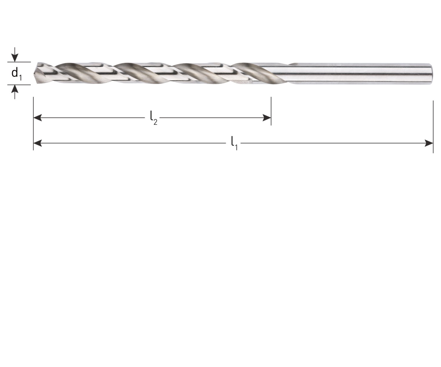 ROTEC HSS-G spiraalboor, DIN 340, type N, ø6,0x91x139