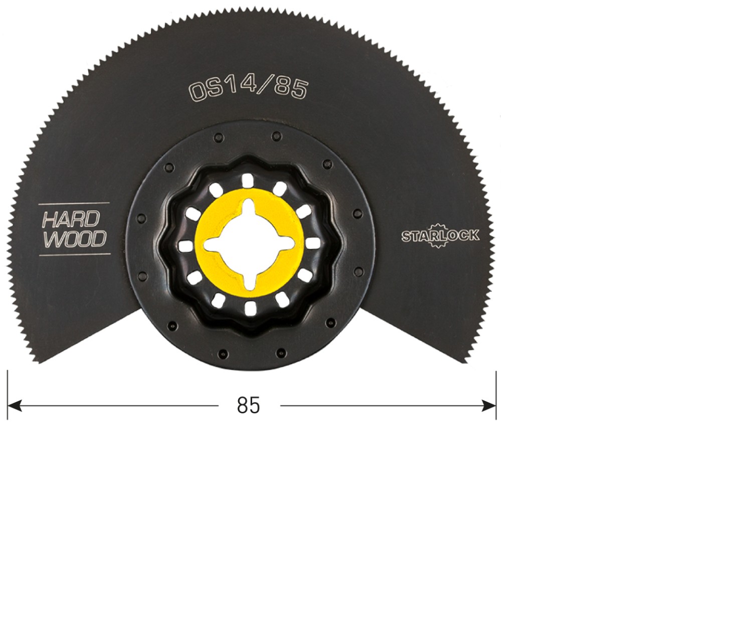 Rotec OS 14/85 Starlock Segmentzaagblad Hout ø85