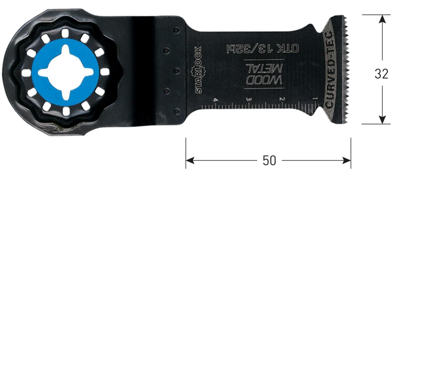 Rotec OTK 13/32bi Starlock invalzaagblad Hout/Metaal 32x50