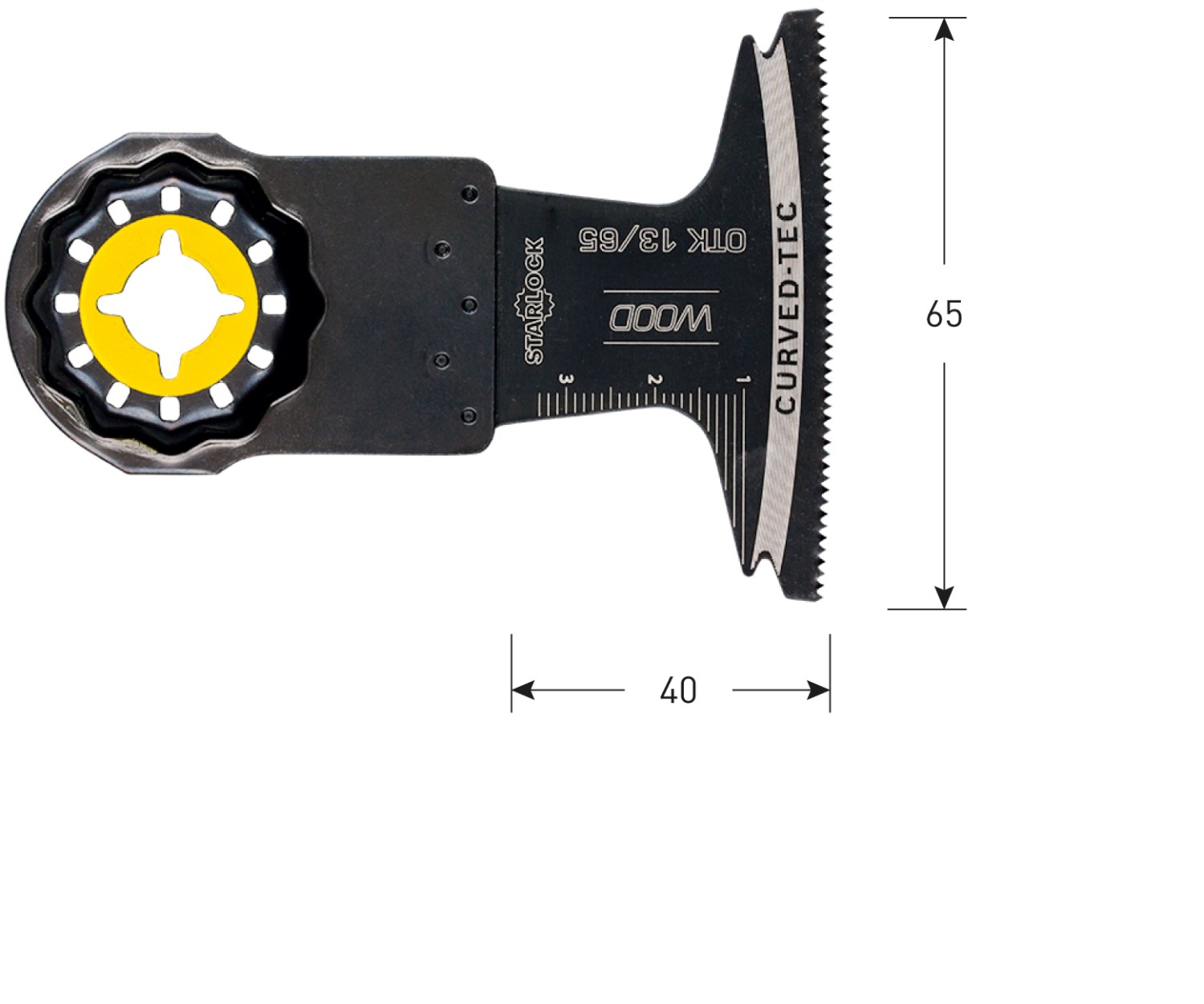 Rotec OTK 13/65 Starlock invalzaagblad Hout 65x40