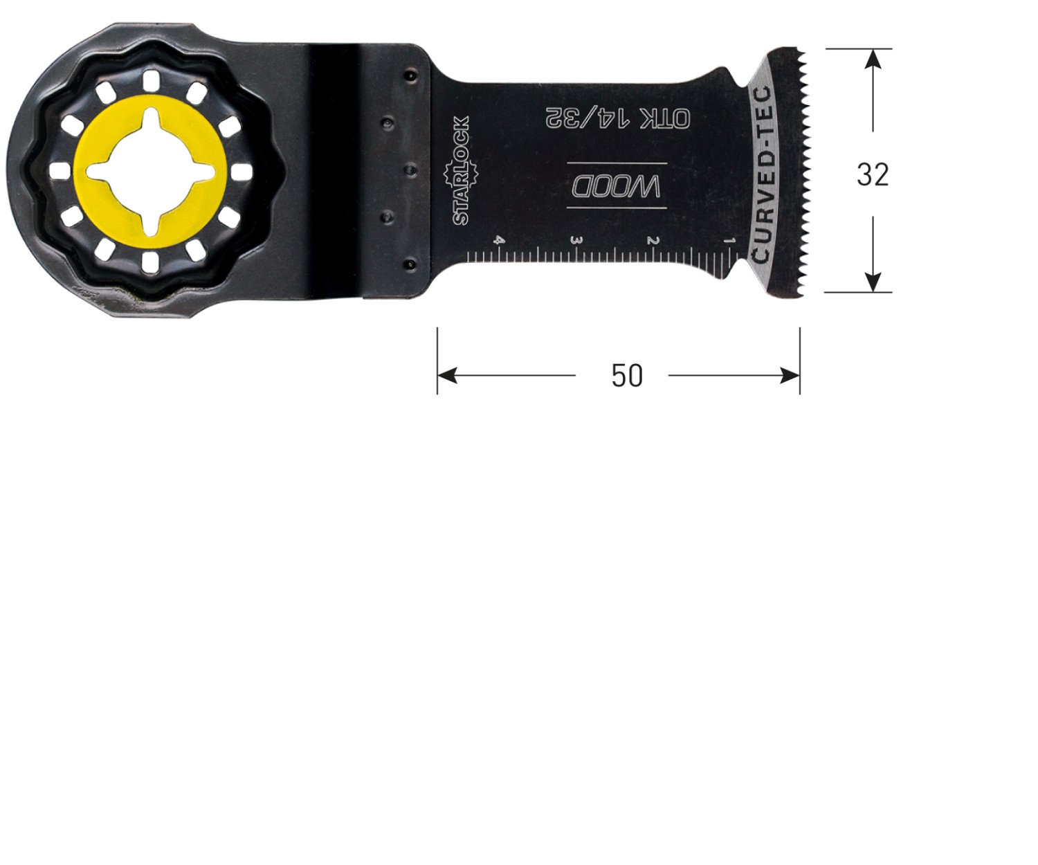 Rotec OTK 14/32 Starlock invalzaagblad Hout 32x50
