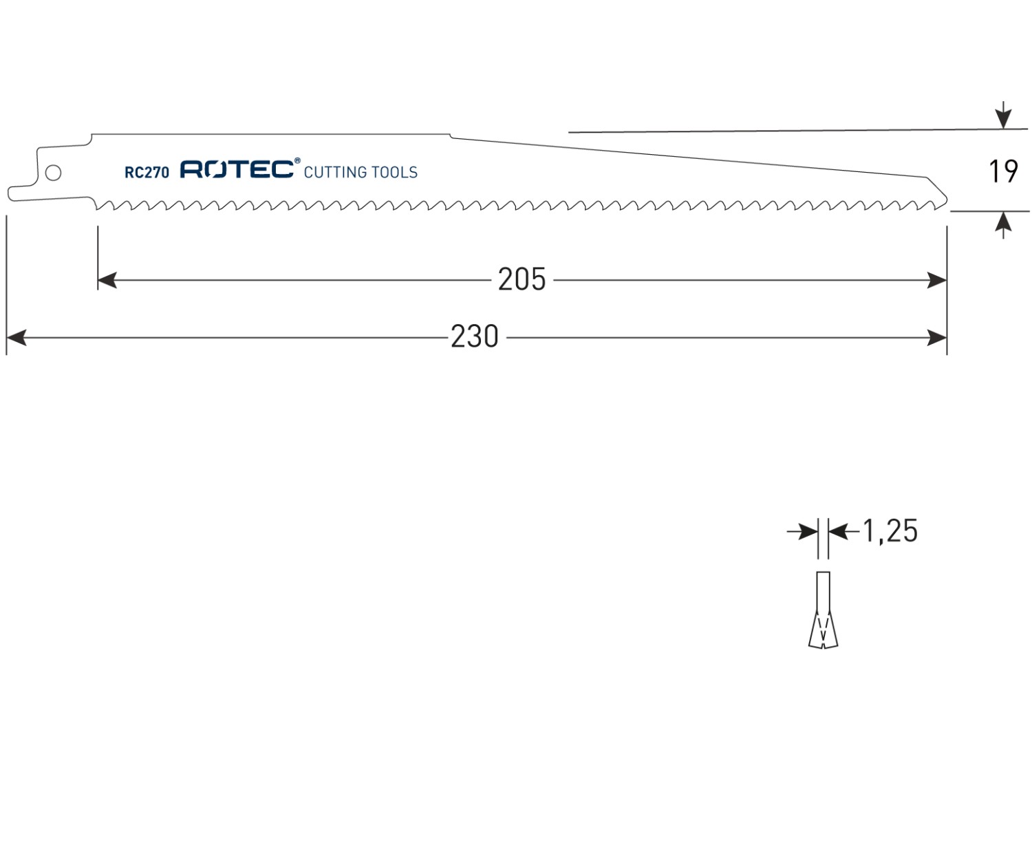 Rotec Reciprozaagblad RC270 / S1111DF