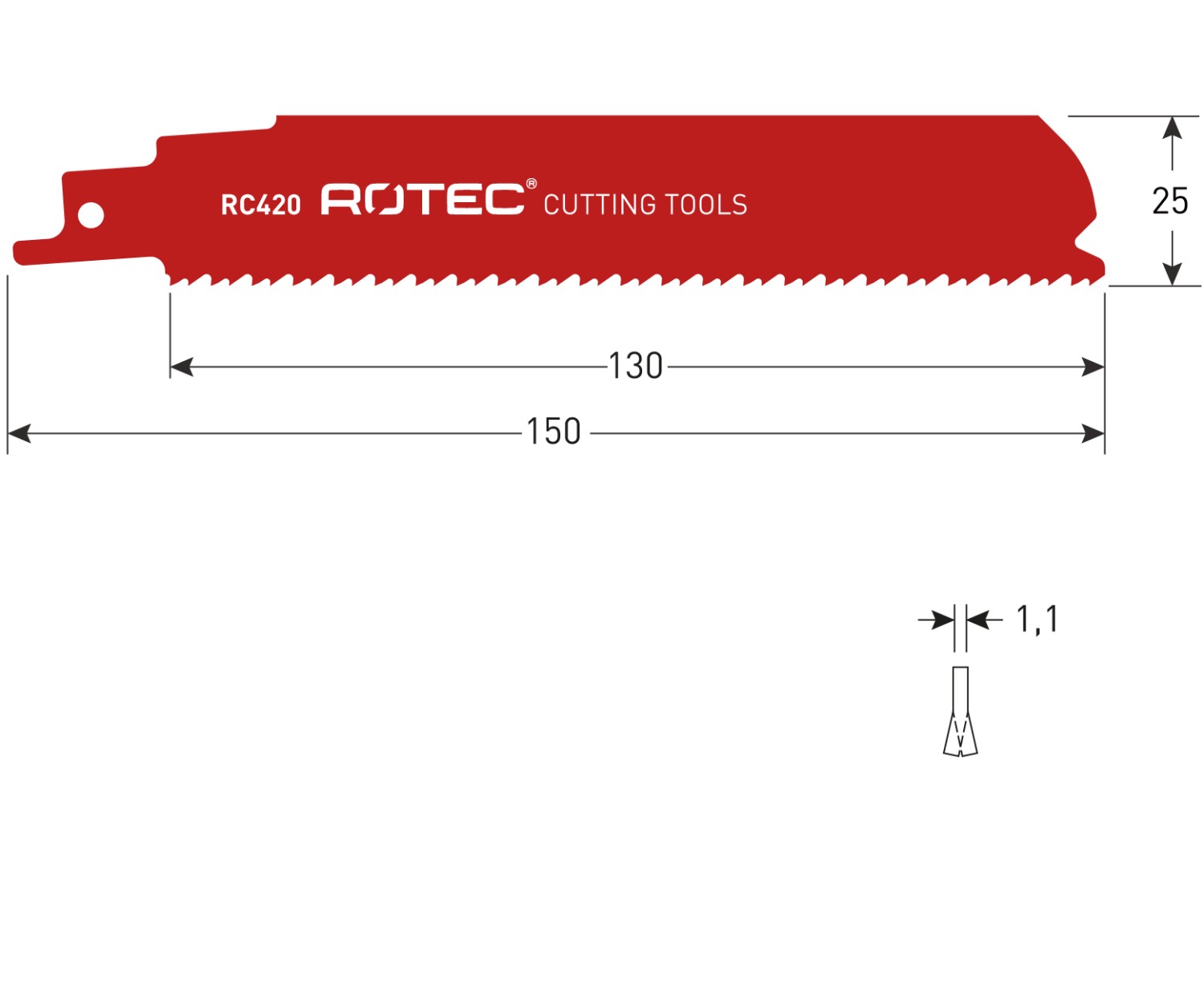 Rotec Reciprozaagblad RC420 / S926CHF