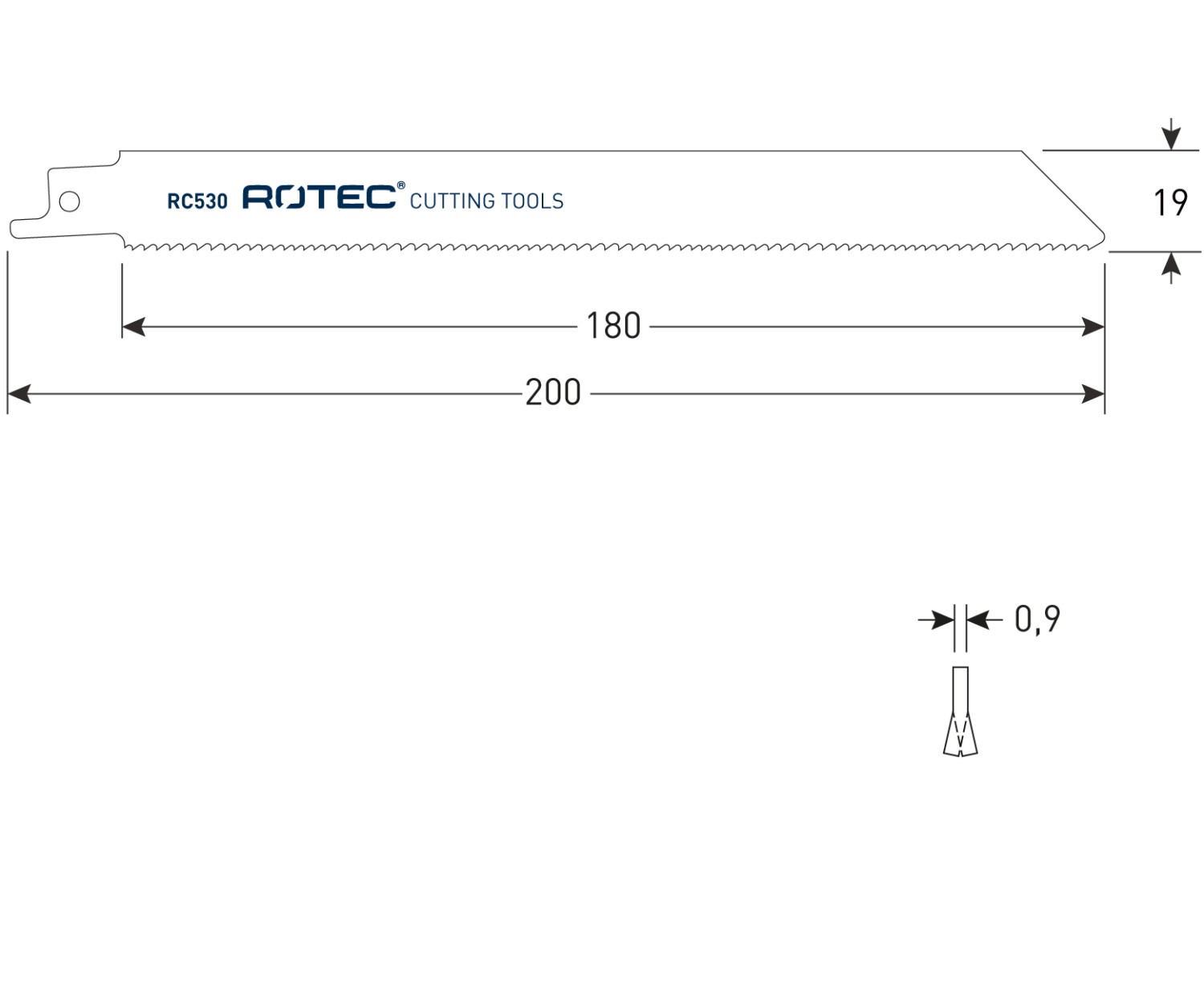 Rotec Reciprozaagblad RC530