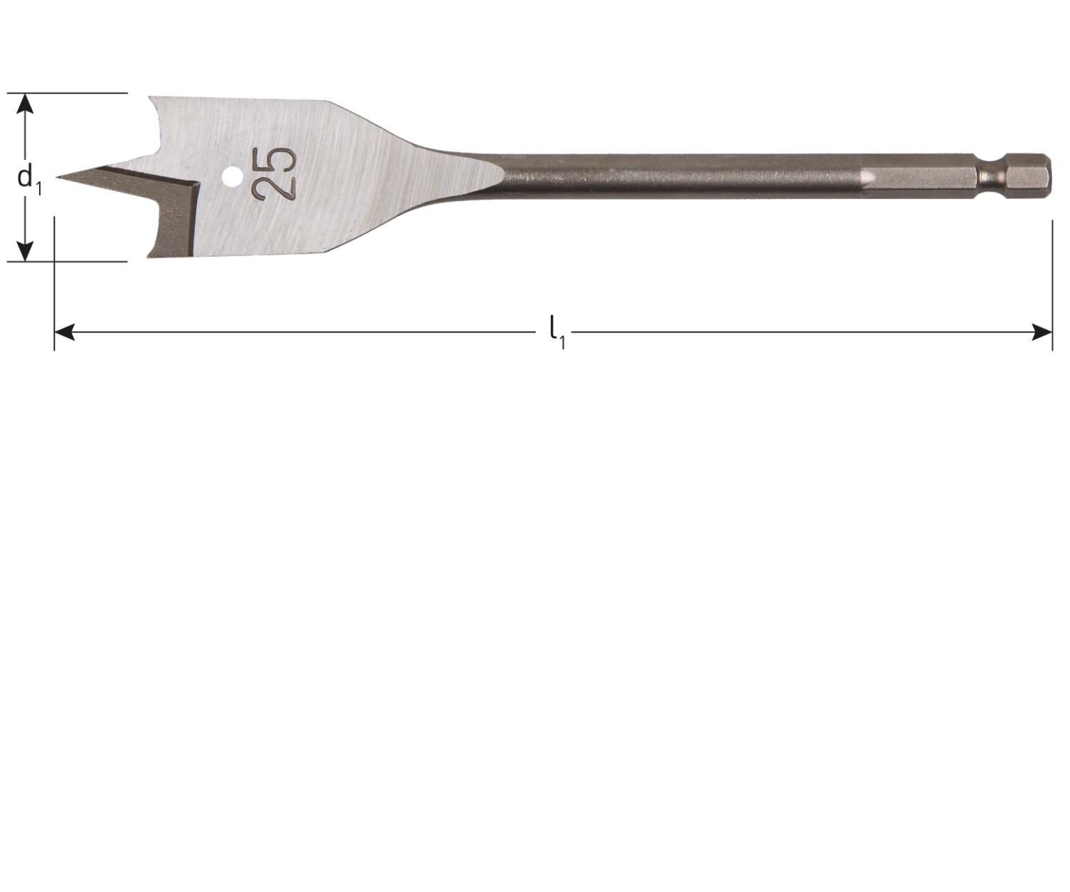 Rotec Speedboor, 1/4” E6.3-bit-aansl, DIN 3126, ø10x152